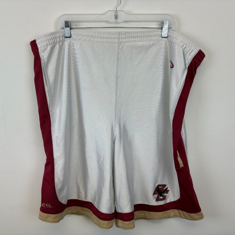 Vintage Y2K Boston College Eagles Basketball Shorts Mens Size XL White NCAA